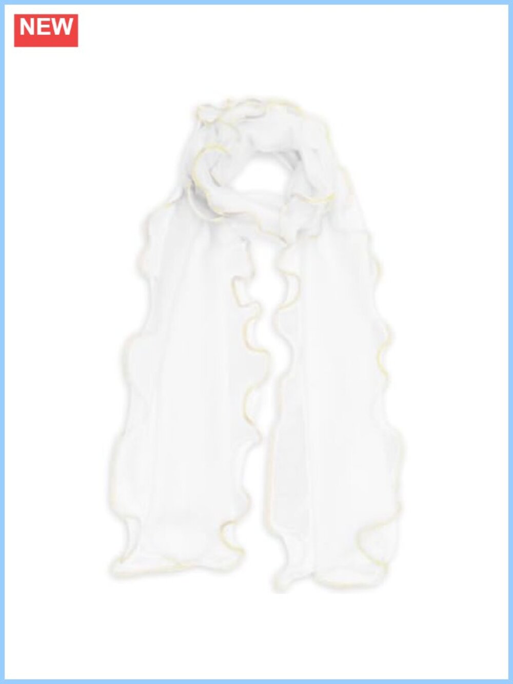 Women's Lightweight Mesh Scarf with Sequin Edge for Travel and Daily Wear